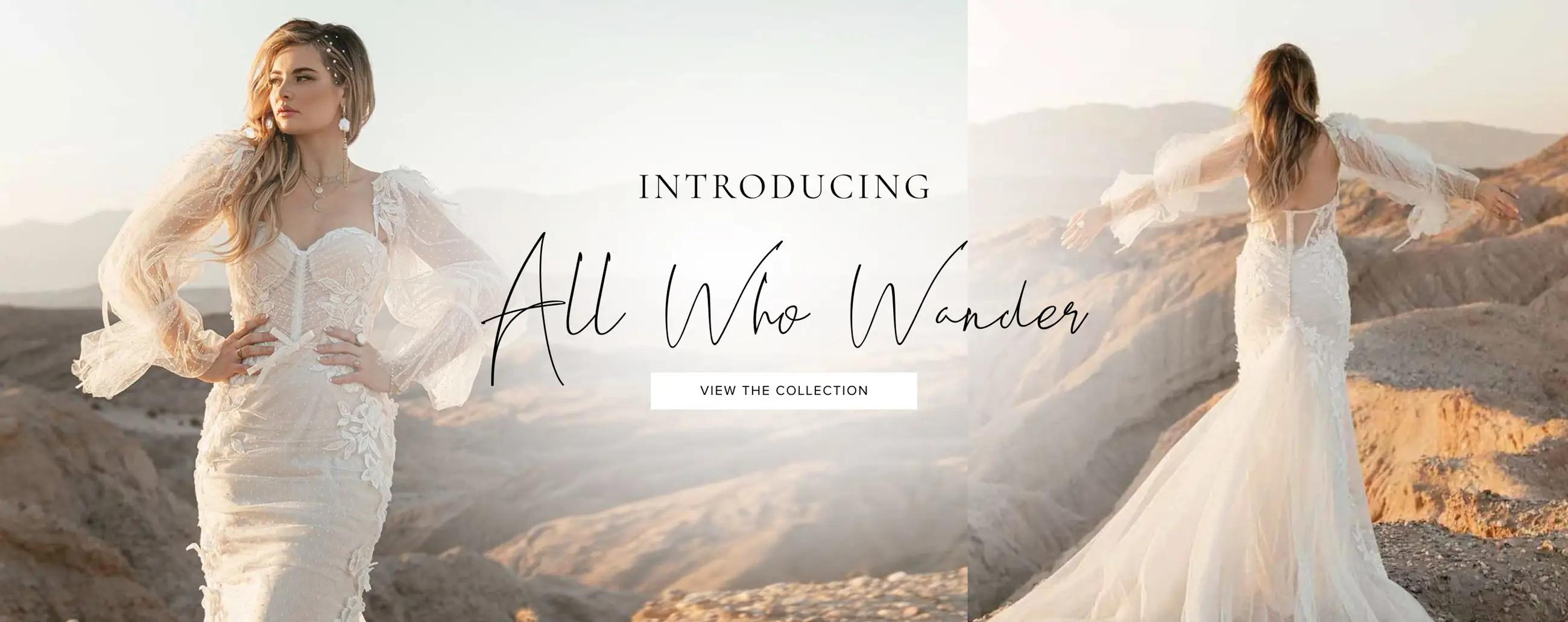 "All Who Wander" banner for desktop