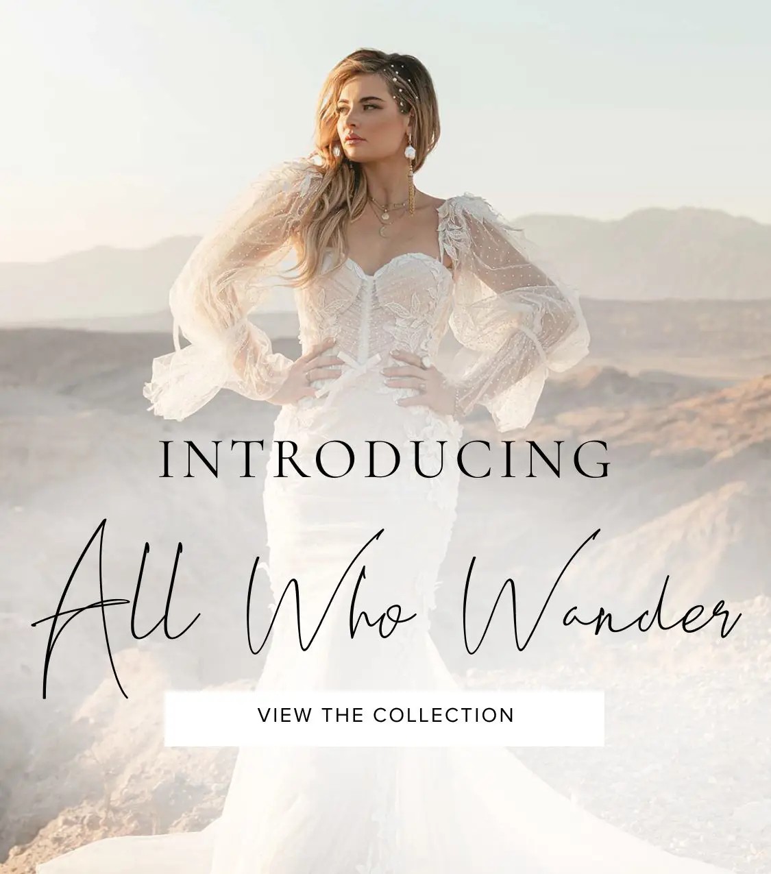 "All Who Wander" banner for mobile