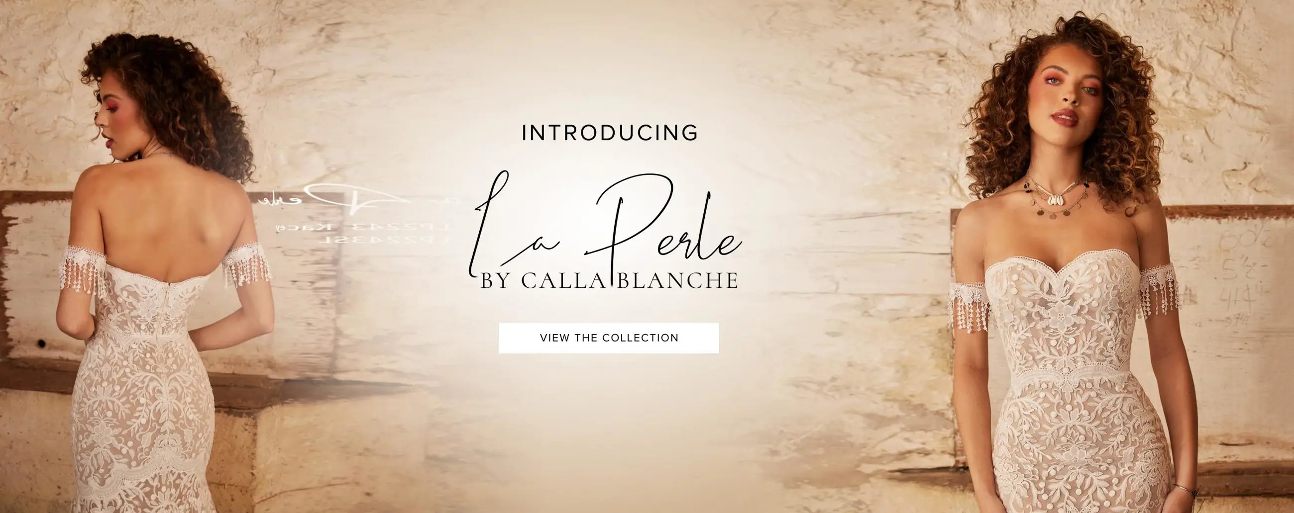 "La Perle by Calla Blanche" banner for desktop