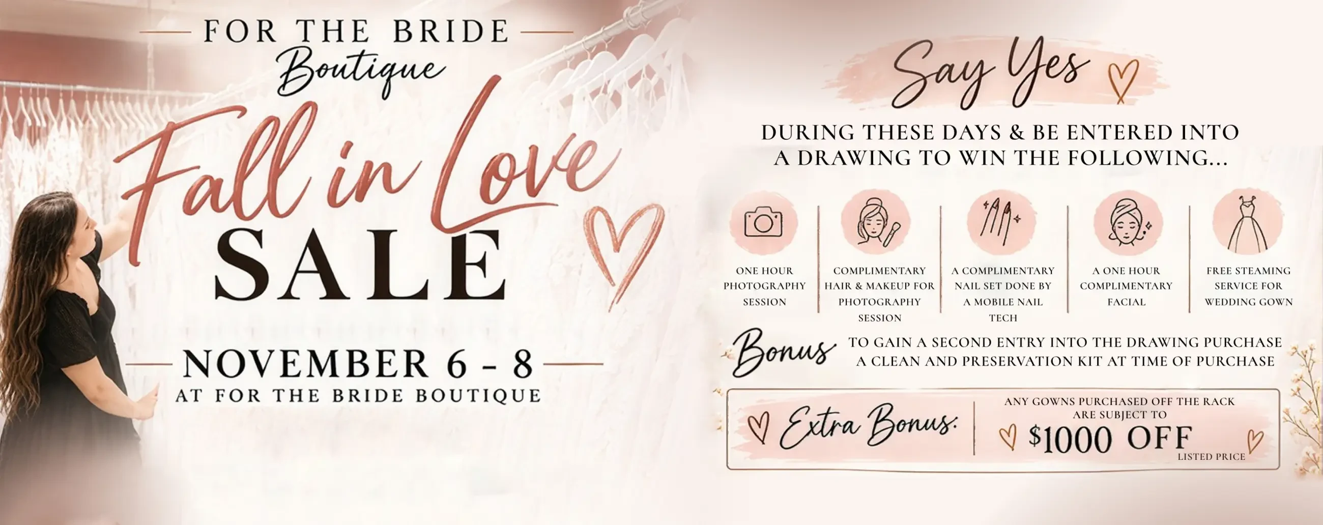 Fall in Love Sale event