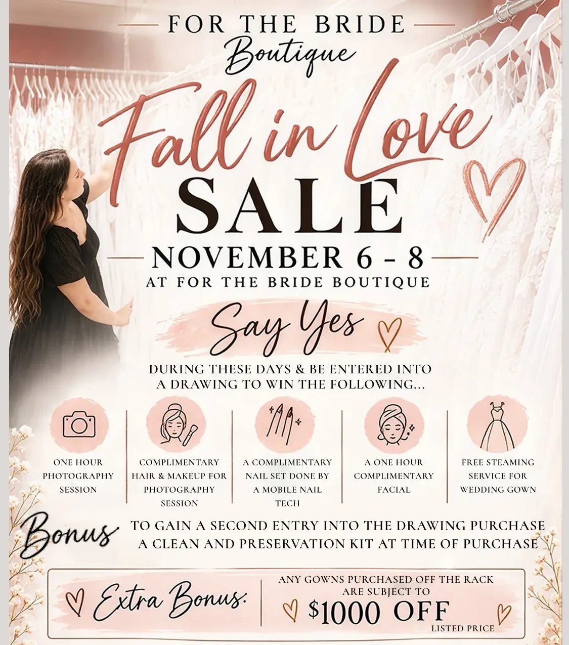 Fall in Love Sale event